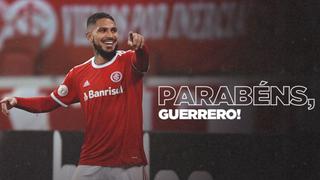 Paolo Guerrero cumple 37 años y recibió saludo de Inter de Porto Alegre: “Mucha felicidad y logros”