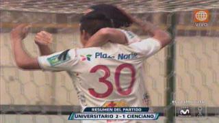 Universitario venció 2-1 a Cienciano por el Torneo Clausura