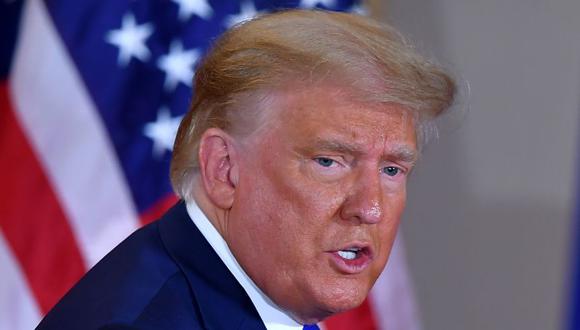 El presidente de los Estados Unidos, Donald Trump, se marcha después durante la noche de las elecciones en el Salón Este de la Casa Blanca en Washington, DC, a principios del 4 de noviembre de 2020. (Foto: MANDEL NGAN / AFP).