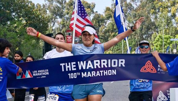 Con tan solo 24 años, Jocelyn Rivas se convirtió en la atleta más joven en completar 100 maratones. (Foto: Instagram | joselinthewarrior)