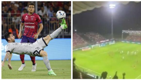 Lionel Messi hizo golazo de chalaca y los hinchas rivales también se emocionaron. (Foto: AFP)