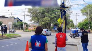 Elecciones 2022: piden a partidos políticos no colocar banderolas o carteles en postes de luz de alta tensión