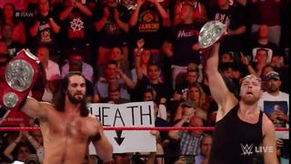 WWE: Seth Rollins y Dean Ambrose estrenaron los títulos en pareja ante los Hardy Boyz