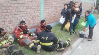 El Agustino: los bondadosos gestos hacia bomberos tras tragedia