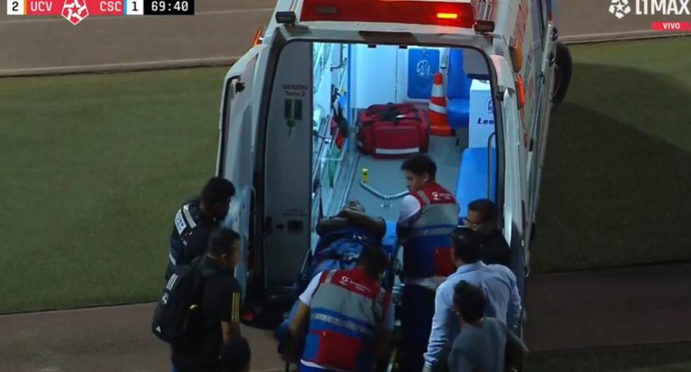El mediocampista ‘celeste’ tuvo que ser trasladado en ambulancia a un centro médico tras lesionarse ante César Vallejo | Noticia de Liga 1 Te Apuesto.