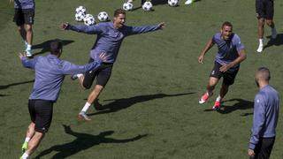 Real Madrid realizó un espectacular rondo en su entrenamiento