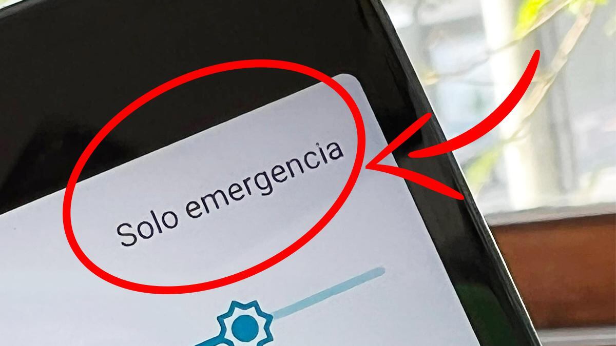 Para qué sirve mi celular cuando dice 'solo emergencias'? •