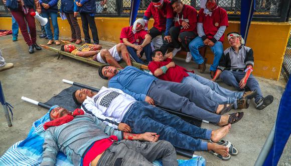 En solo tres minutos más de 6,000 internos del penal Miguel Castro Castro se pusieron a salvo de un terremoto calculado en 8 grados (Foto: Inpe).