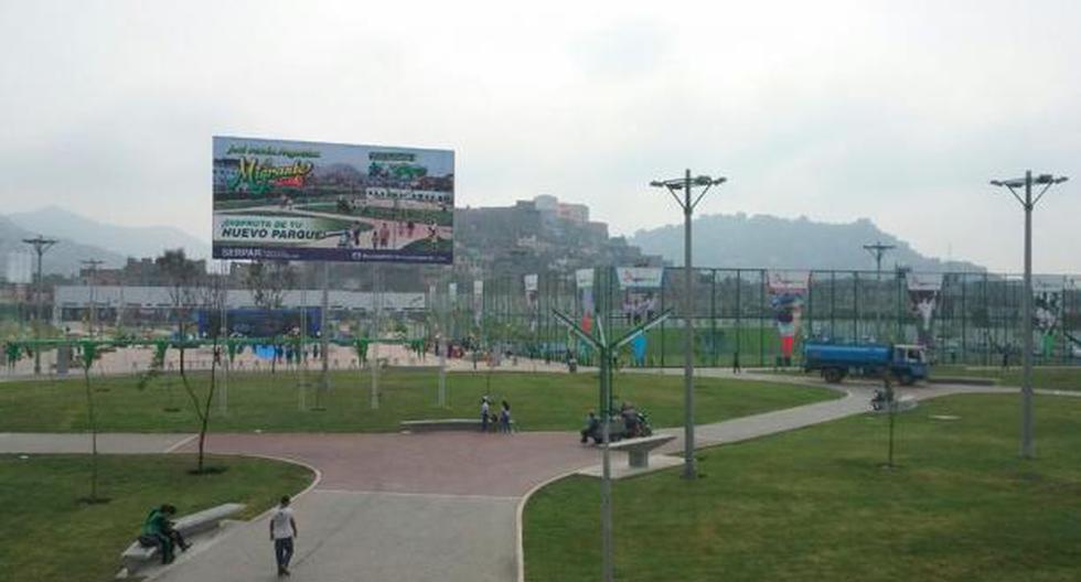 Parque El Migrante. La actual gestión denuncia que las obras están inconclusas. (Foto: Municipalidad de Lima)
