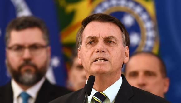 El expresidente de Brasil, Jair Bolsonaro en Brasilia.