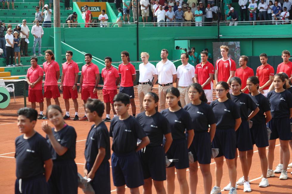 Perú y Suiza igualan 1-1 en playoffs del Grupo Mundial I de Copa Davis | Fotos: Rolly Reyna/Joel Alonzo/GEC