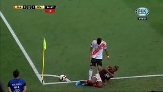 Impotencia pura: Exequiel Palacios dejó a River Plate con 10 por agredir a Bruno Henrique [VIDEO]