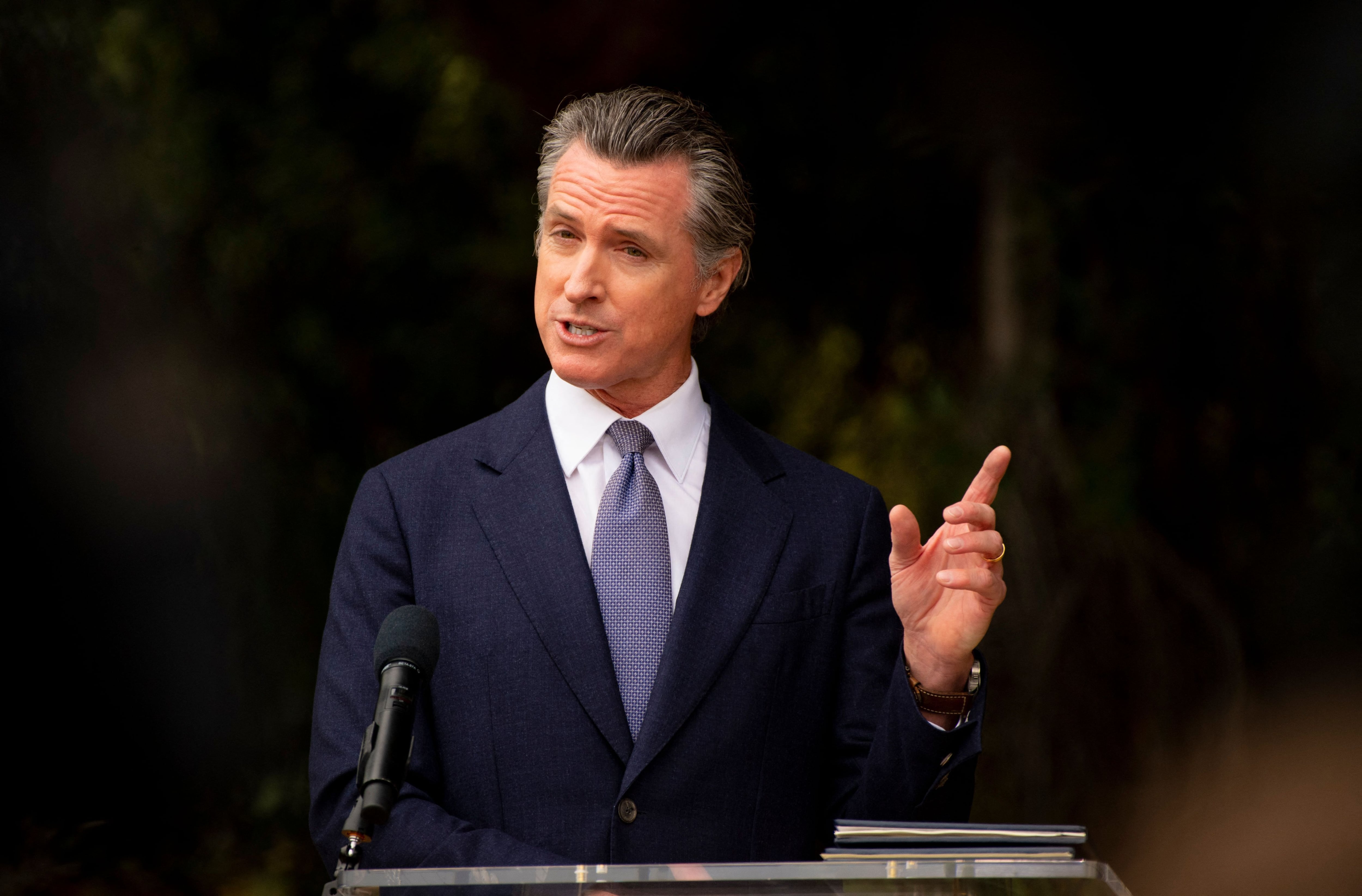 California Governor Gavin Newsom speaks during a press conference in San Francisco, California.  (Photo: AFP)