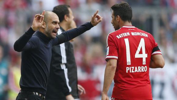 “Claudio Pizarro es opción ante Barcelona”, dice Pep Guardiola