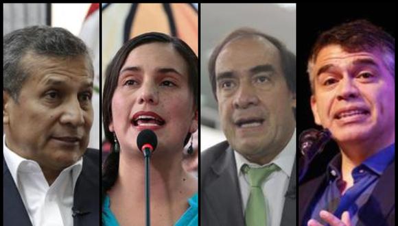 Julio Guzmán, Verónika Mendoza, Ollanta Humala y Yonhy Lescano opinaron sobre la llegada de las vacunas. Foto: GEC