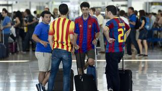 Champions League: fans del Barcelona marchan a Berlín [VIDEO]