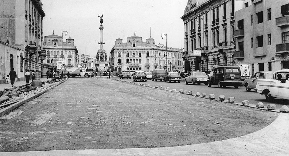Foto de la avenida Colonial tomada el 10 de enero de 1966. (Foto: Luis Laos / GEC Archivo Histórico)