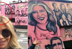 Instagram: Gisela Valcárcel fue a conocer su mural en el Callao, pero lo borraron