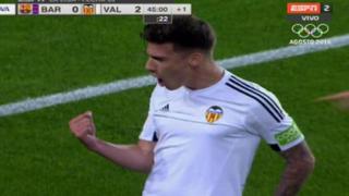 Barza-Valencia: Mina silenció el Camp Nou con el 2-0 [VIDEO]