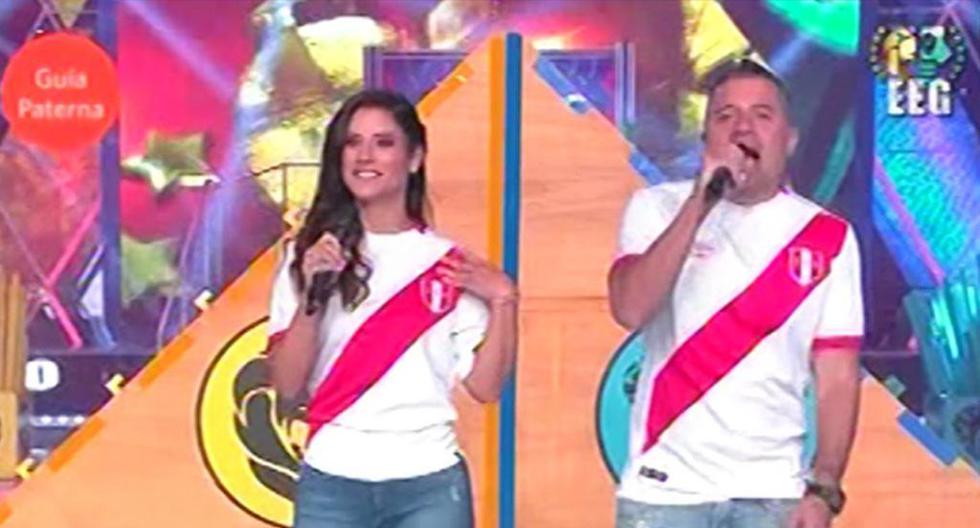Integrantes de Esto es Guerra apoyan a la Selección Peruana. (Foto: Captura América TV)