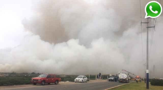 Vía WhatsApp: Así continúa el incendio en pantanos de Villa - 1