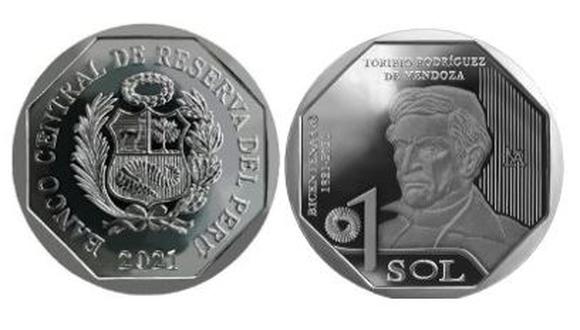 El Banco Central de Reserva ha emitido 10 millones de monedas de S/ 1 con la imagen de Toribio Rodríguez de Mendoza. (Foto: BCR)