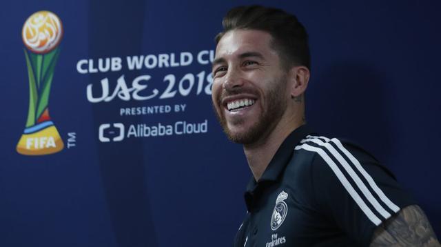 Sergio Ramos ganó la final del Mundial de Clubes entre Real Madrid y Al Ain en Abu Dhabi. (AFP)