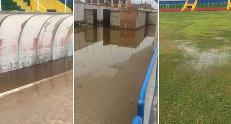 Estadio de Lambayeque es perjudicado por fuertes lluvias previo al Juan Aurich vs Alianza Lima | Foto: RPP