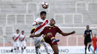 Perú empató sin goles ante Venezuela por Sudamericano Sub 15
