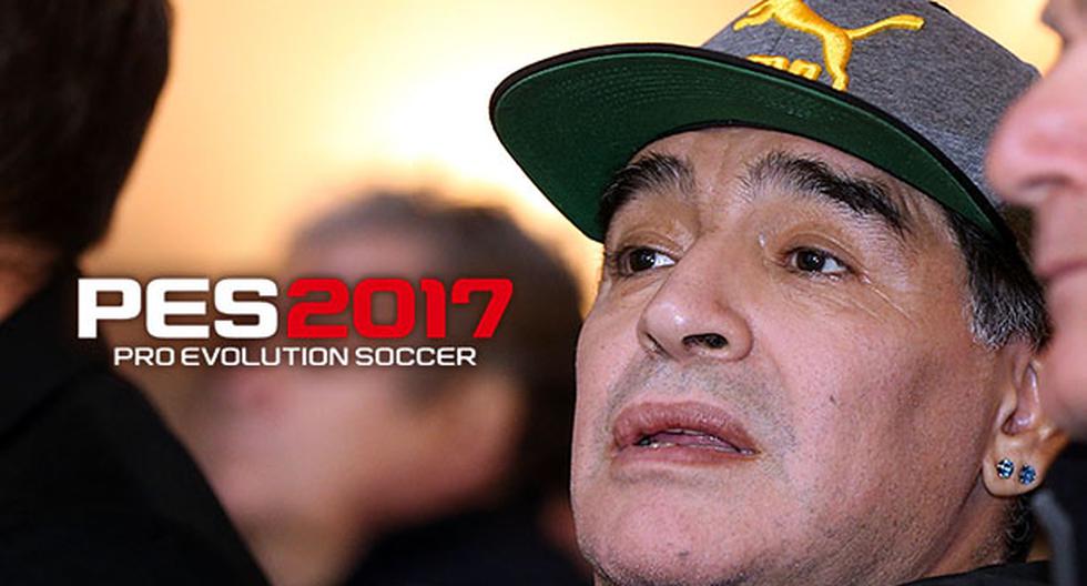 Diego Maradona no baja los brazos y lanza un contragolpe a Konami. (Foto: Getty Images/Facebook)