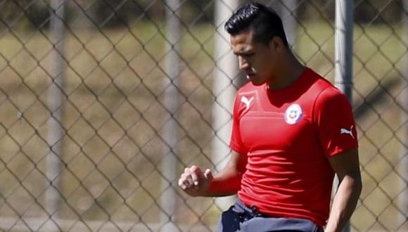 Chile se entrena con Vidal, Medel y Alexis entre algodones