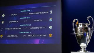 Champions League: programación día, hora y canal de las llaves de cuartos de final