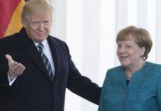 Donald Trump y Angela Merkel dialogaron sobre Ucrania y Afganistán