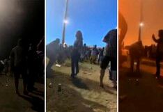 Australia: Momento en el que un meteorito iluminó el cielo durante una fiesta nocturna