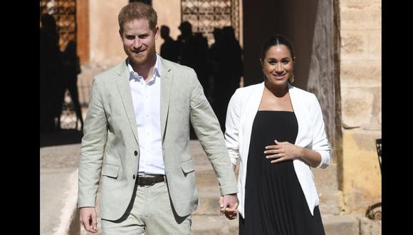 Gran expectativa en el Reino Unido por el nacimiento del hijo del príncipe Harry y Meghan Markle. (AP).