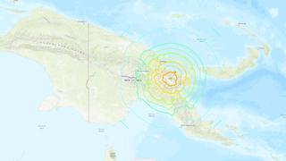 Potente terremoto de magnitud 7,6 sacude Papúa Nueva Guinea y deja al menos 7 muertos