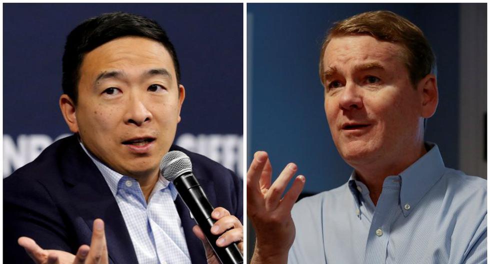 Los demócratas Andrew Yang y Michael Bennet renunciaron a sus candidaturas. (Foto: Reuters)