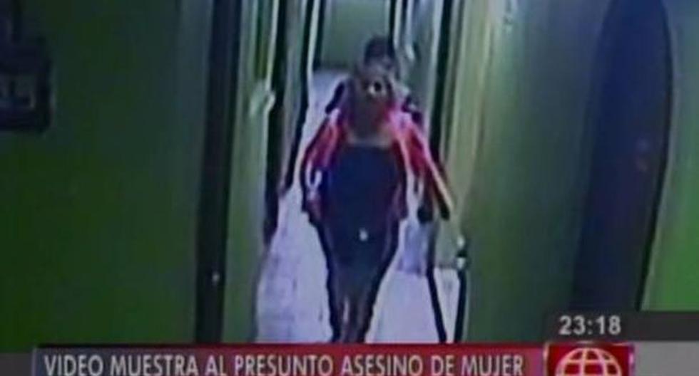 Lurín: video muestra a presunto asesino de mujer hallada en hostal. (Foto: América TV)