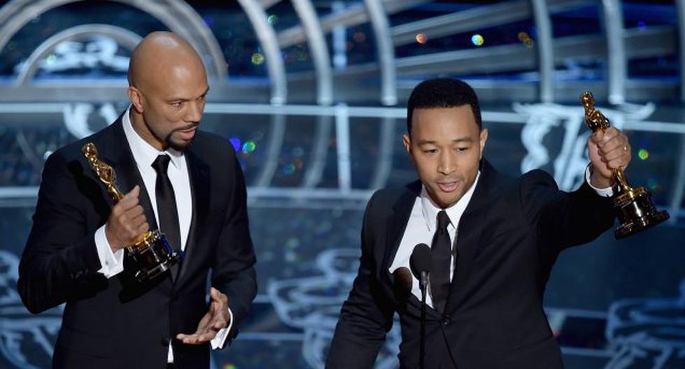 John Legend se emocionó al ganar por la Mejor Canción. (Foto: Getty Images)