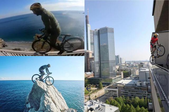 Vittorio Brumotti ha sorprendido a los fanáticos del deporte con los videos en los que aparece rodando con su bicicleta por superficies peligrosas en las cuales resalta el abismo que le espera en caso de un mal movimiento. Foto: Instagram: @brumottistar