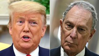 “Perdedor” contra “payaso de feria”: sube el tono entre Trump y Bloomberg