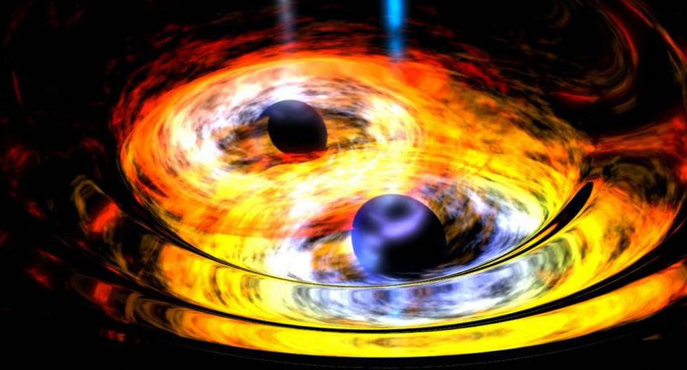 Dos agujeros negros. (Foto: NASA)