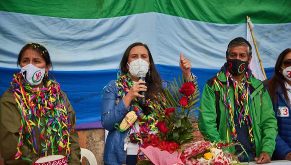 “Nosotros vamos a nacionalizar el gas, esto tiene que cambiar”, señaló Verónika Mendoza. (Foto: Juntos por el Perú)