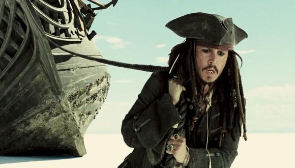 Johnny Depp como su famoso personaje Jack Sparrow. (Foto: Disney)