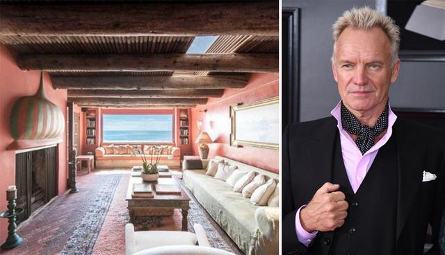 El cantante británico Sting, ex líder de The Police,  posee una casa de playa en Malibú, California, que destaca por su estilo rústico. (Foto: MLS)