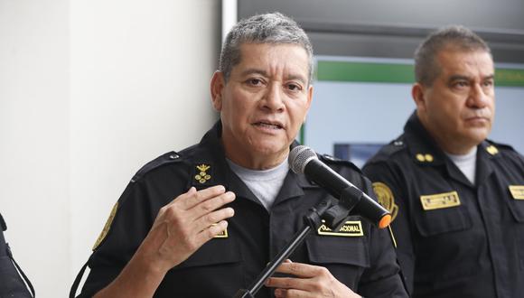 El comandante Jorge Angulo admitió que faltan entre 40 mil a 50 mil policías ante la inseguridad ciudadana. (Foto: Andina)