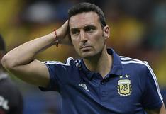 Scaloni: “Colombia encontró un gol en contragolpe cuando mejor estábamos en la cancha"