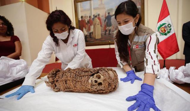 EE.UU. devuelve momia de un niño de 2 mil años de antigüedad al Perú | FOTOS