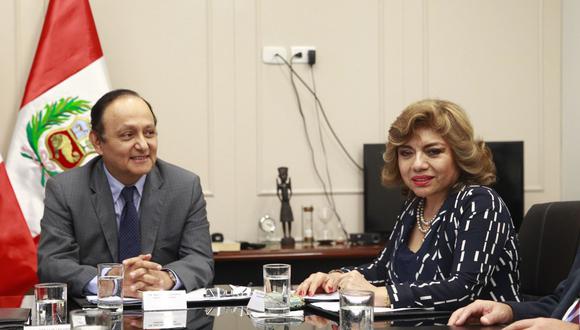 Walter Gutiérrez, defensor del Pueblo, y Zoraida Ávalos, fiscal de la Nación, han presentado proyectos de ley contra el acaparamiento y especulación. (Foto: Andina)