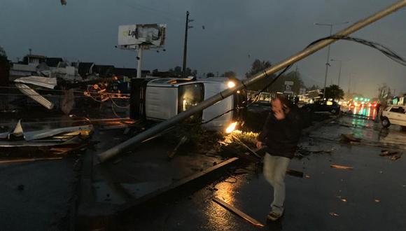 Imágenes del tornado en Los Ángeles. (Foto: Twitter)